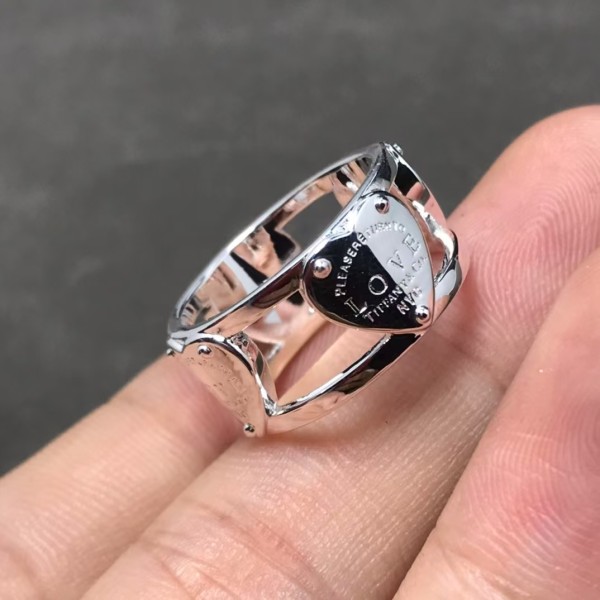 Classic brand Tiffany New Multi piece Hollow Ring Factory Direct Sales with Free Shipping