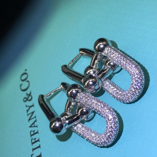 Classic Brand Tiffany Earrings New Starry Sky U-shaped Horseshoe Earrings Factory Direct Sales Free Shipping