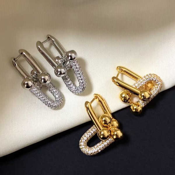 Classic Brand Tiffany Earrings New Starry Sky U-shaped Horseshoe Earrings Factory Direct Sales Free Shipping