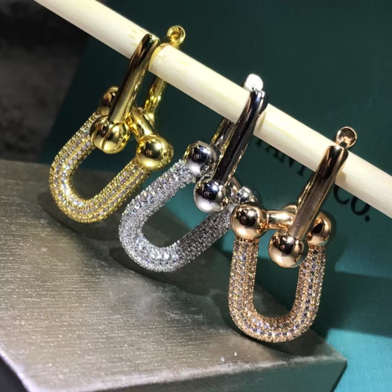 Classic Brand Tiffany Earrings New Starry Sky U-shaped Horseshoe Earrings Factory Direct Sales Free Shipping
