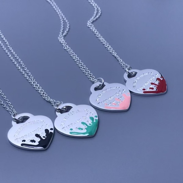 Classic Brand Tiffany Necklace New Love Drop Oil Necklace Factory Direct Sales Free Shipping 