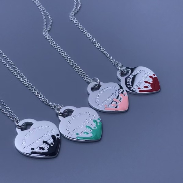 Classic Brand Tiffany Necklace New Love Drop Oil Necklace Factory Direct Sales Free Shipping