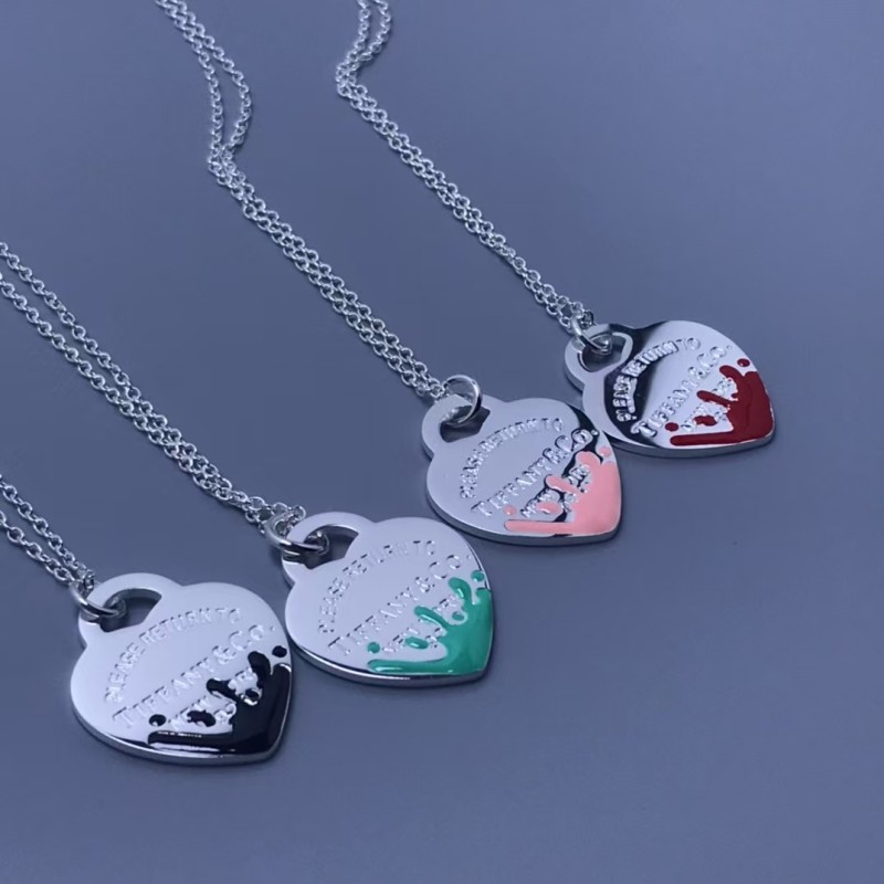 Classic Brand Tiffany Necklace New Love Drop Oil Necklace Factory Direct Sales Free Shipping