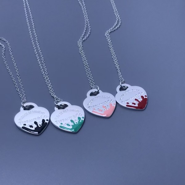 Classic Brand Tiffany Necklace New Love Drop Oil Necklace Factory Direct Sales Free Shipping