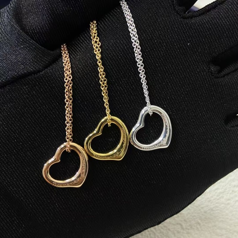 Classic Brand Tiffany Necklace New Smooth Love Necklace Factory Direct Sales Free Shipping