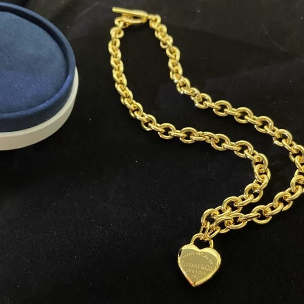 Classic Brand Tiffany Necklace New 3D Love Necklace Factory Direct Sales Free Shipping