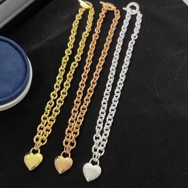 Classic Brand Tiffany Necklace New 3D Love Necklace Factory Direct Sales Free Shipping