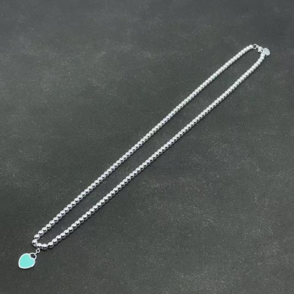 Classic Brand Tiffany Necklace New Buddhist bead peach heart necklace Factory Direct Sales Free Shipping