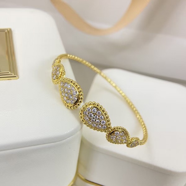 Classic brand Boucheron New Full Diamond Water Drop Bracelet Factory Direct Sales with Free Shipping