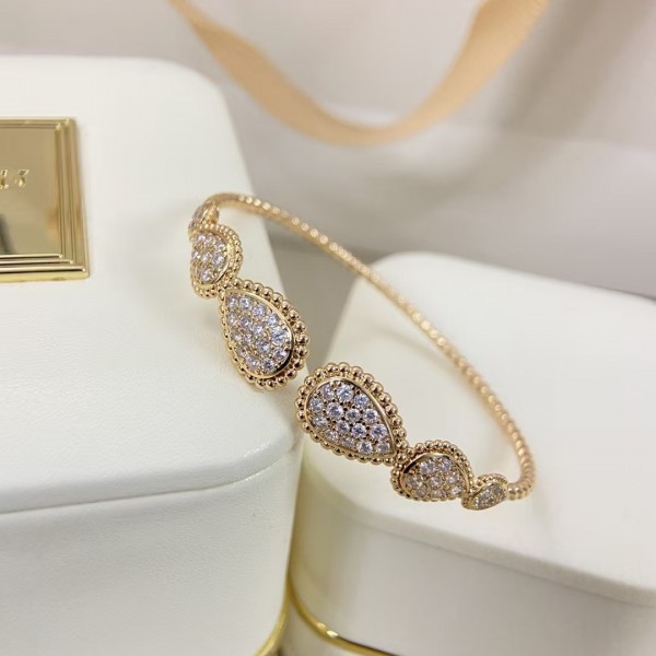 Classic brand Boucheron New Full Diamond Water Drop Bracelet Factory Direct Sales with Free Shipping