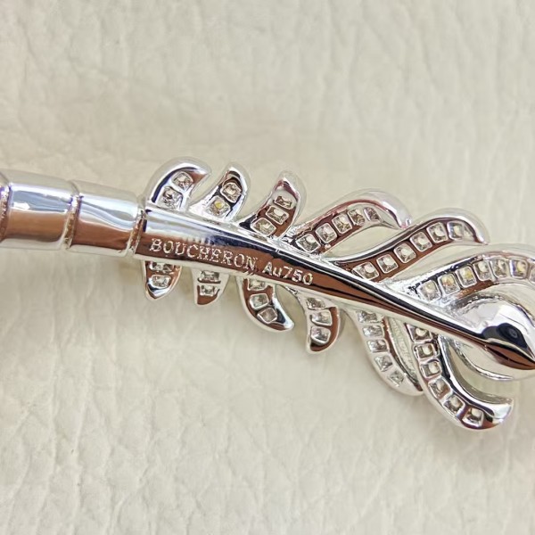 Classic brand Boucheron New Full Diamond Feather Bracelet Factory Direct Sales with Free Shipping