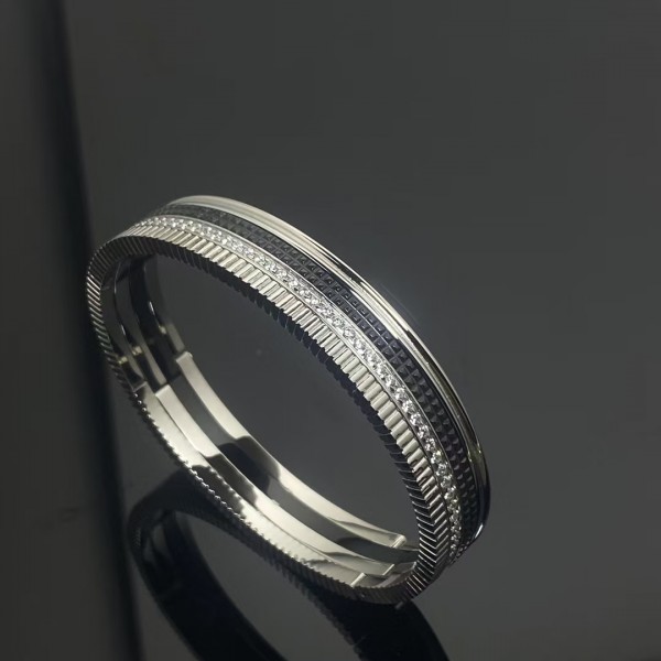 Classic brand Boucheron High version diamond studded gear bracelet Factory Direct Sales with Free Shipping