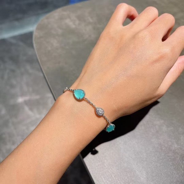 Classic brand Boucheron New New diamond inlaid mother of pearl bracelet Factory Direct Sales with Free Shipping