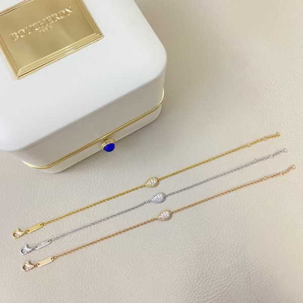 Classic brand Boucheron New diamond studded water droplet bracelet Factory Direct Sales with Free Shipping 