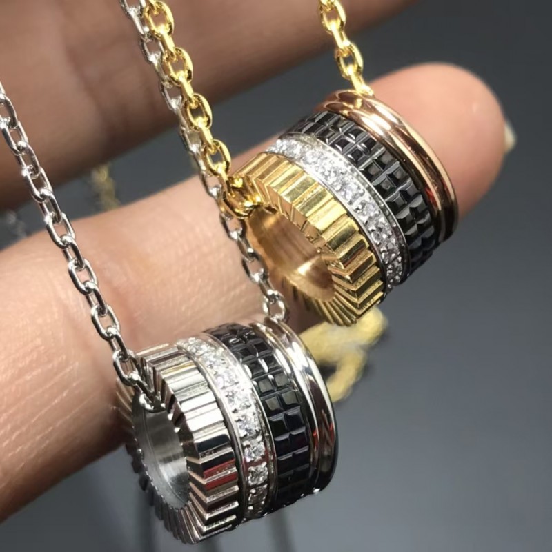 Classic brand Boucheron New Time Running Diamond Set Necklace Factory Direct Sales with Free Shipping