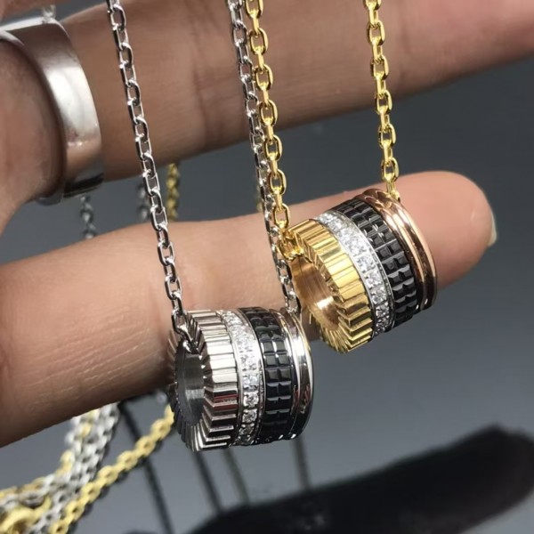 Classic brand Boucheron New Time Running Diamond Set Necklace Factory Direct Sales with Free Shipping