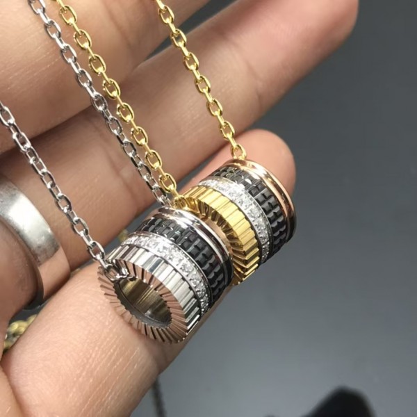 Classic brand Boucheron New Time Running Diamond Set Necklace Factory Direct Sales with Free Shipping 