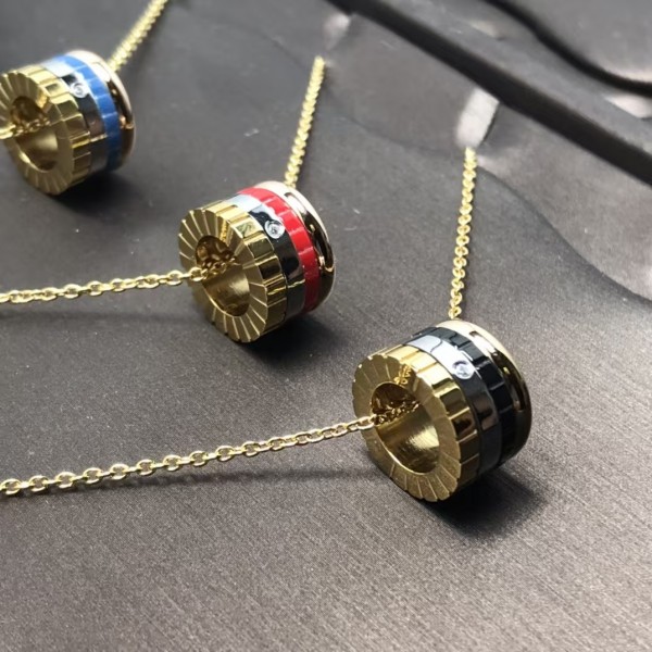 Classic brand Boucheron New single diamond four-color necklace Factory Direct Sales with Free Shipping