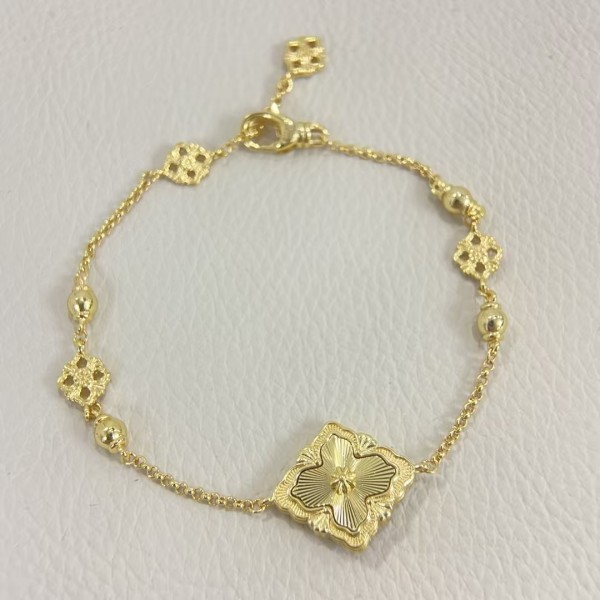 Classic brand Buccellati bracelet New laser retro petal clover bracelet factory direct sales free shipping