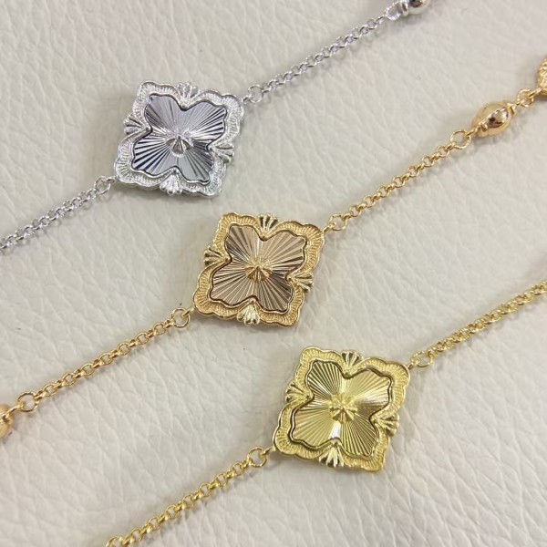 Classic brand Buccellati bracelet New laser retro petal clover bracelet factory direct sales free shipping 
