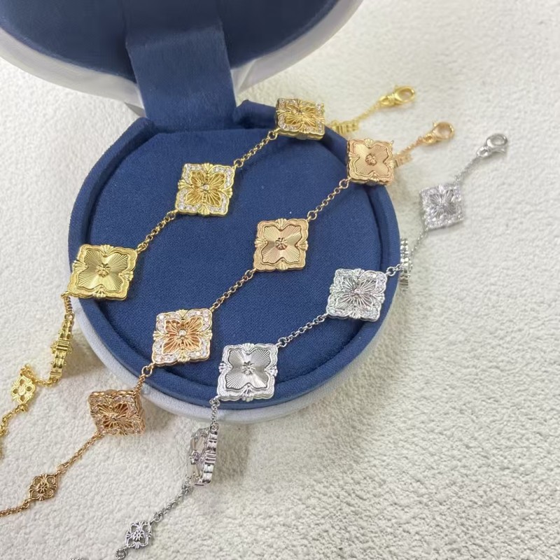 Classic brand Buccellati bracelet New laser five flower bracelet factory direct sales free shipping