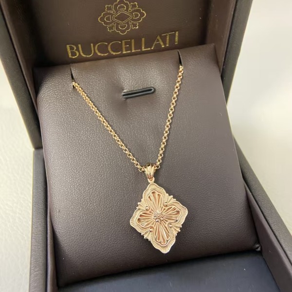 Classic brand Buccellati Necklace New Large Laser Petal Necklace factory direct sales free shipping