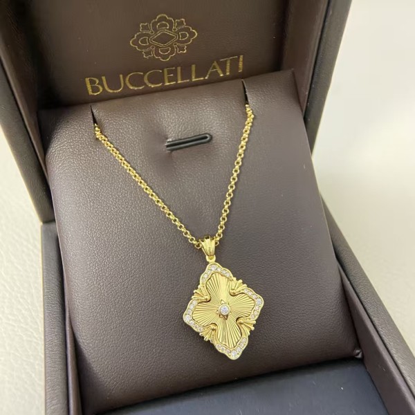Classic brand Buccellati Necklace New Large Laser Petal Necklace factory direct sales free shipping