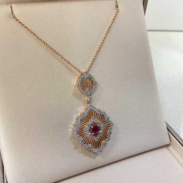 Classic brand Buccellati Necklace New brushed hollow color separated petal necklace factory direct sales free shipping 