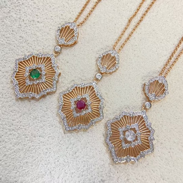 Classic brand Buccellati Necklace New brushed hollow color separated petal necklace factory direct sales free shipping