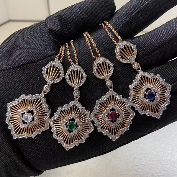 Classic brand Buccellati Necklace New brushed hollow color separated petal necklace factory direct sales free shipping
