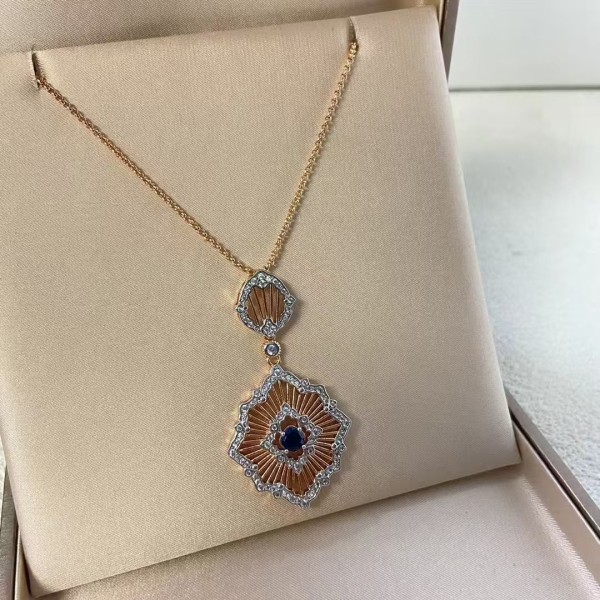 Classic brand Buccellati Necklace New brushed hollow color separated petal necklace factory direct sales free shipping
