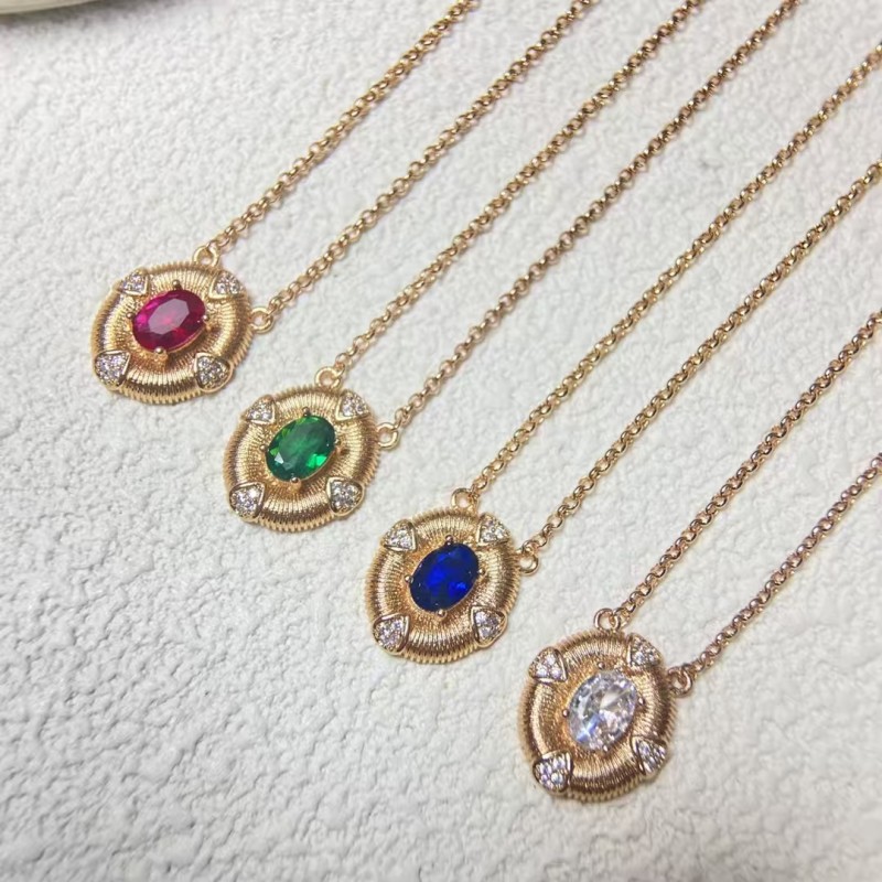 Classic brand Buccellati Necklace New brushed vintage main diamond necklace factory direct sales free shipping