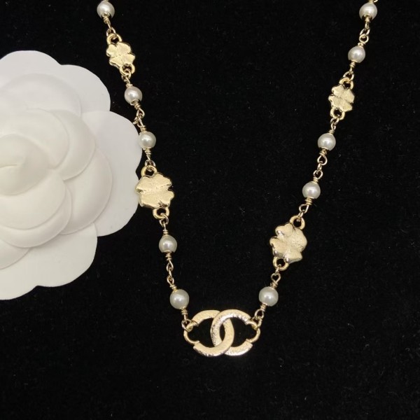 Classic brand Chanel necklace New Four Leaf Clover Enamel Necklace factory direct sales free shipping