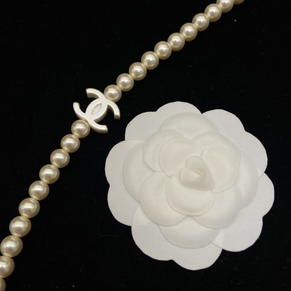 Classic brand Chanel necklace New Double C Pearl Necklace factory direct sales free shipping
