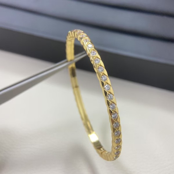 Classic brand Chanel bracelet New Full Diamond Narrow Edition Diamond Grid Bracelet factory direct sales free shipping
