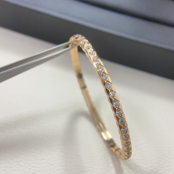 Classic brand Chanel bracelet New Full Diamond Narrow Edition Diamond Grid Bracelet factory direct sales free shipping