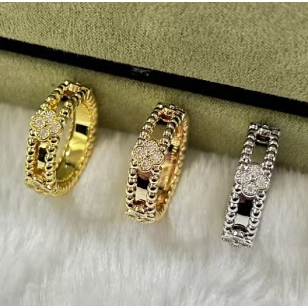 Classic brand Van Cleef&Arpels New VCA Kaleidoscope Narrow Edition Ring factory direct sales free shipping
