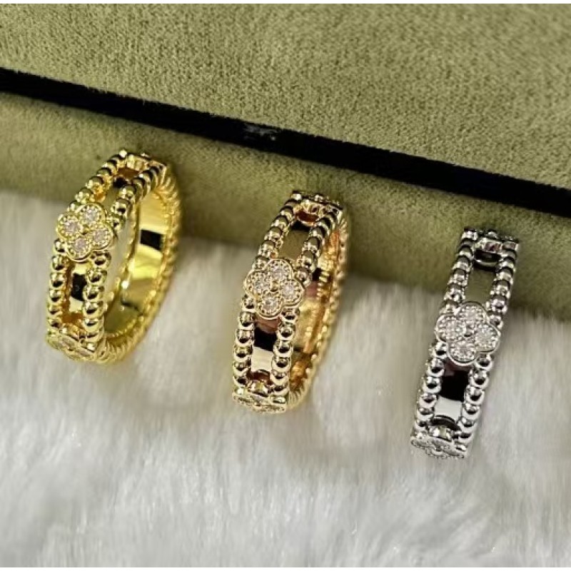 Classic brand Van Cleef&Arpels New VCA Kaleidoscope Narrow Edition Ring factory direct sales free shipping