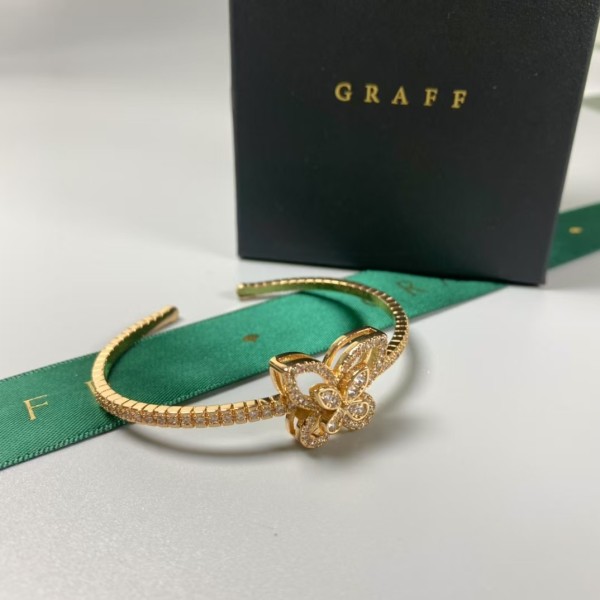 Classic Brand graff New butterfly full diamond opening bracelet Factory Direct Sales with Free Shipping