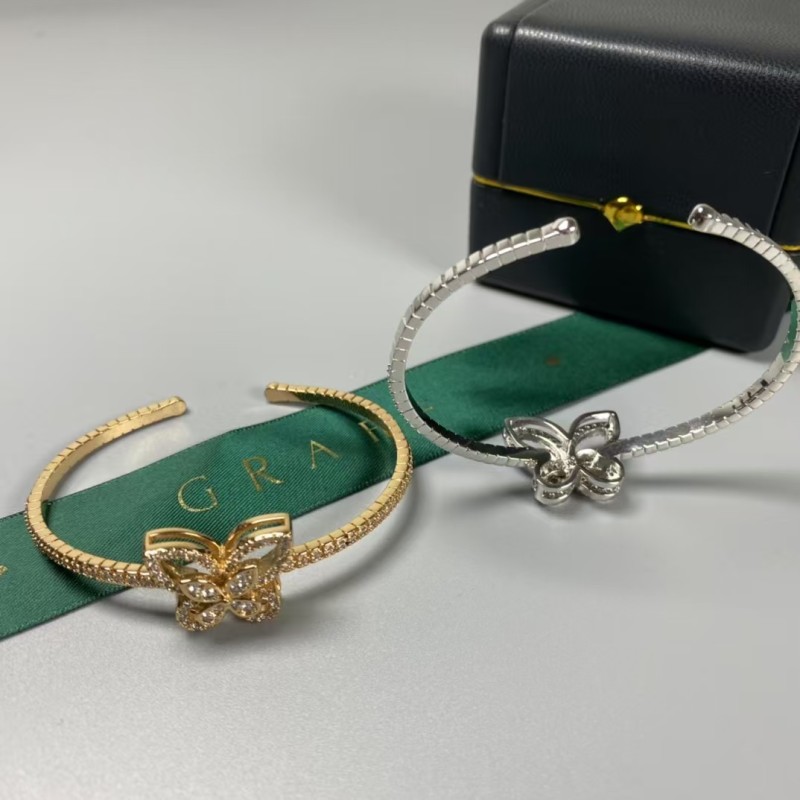 Classic Brand graff New butterfly full diamond opening bracelet Factory Direct Sales with Free Shipping