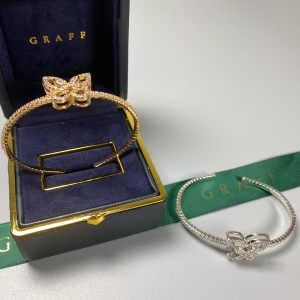 Classic Brand graff New butterfly full diamond opening bracelet Factory Direct Sales with Free Shipping