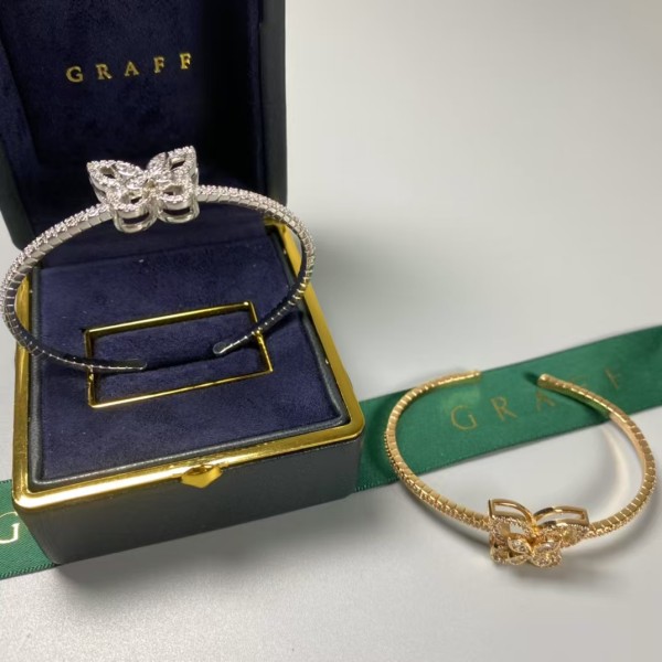 Classic Brand graff New butterfly full diamond opening bracelet Factory Direct Sales with Free Shipping