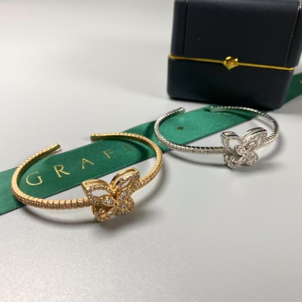 Classic Brand graff New butterfly full diamond opening bracelet Factory Direct Sales with Free Shipping