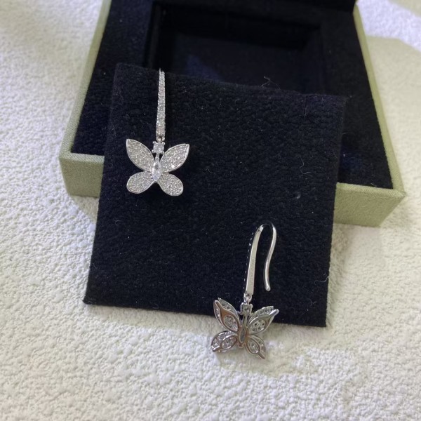Classic brand graff New high-quality full diamond butterfly earrings Factory Direct Sales with Free Shipping