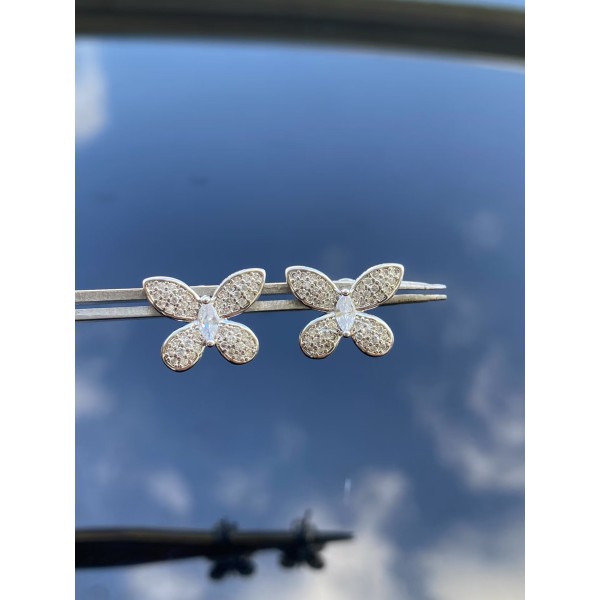 Classic brand graff New high-quality butterfly full diamond earrings Factory Direct Sales with Free Shipping