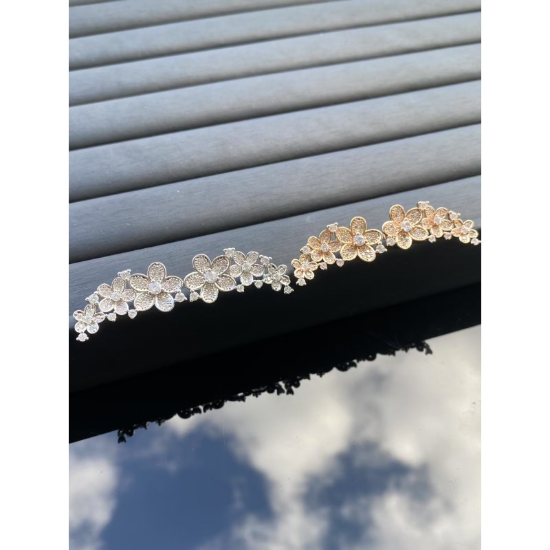 Classic brand graff New high-quality floral full diamond earrings Factory Direct Sales with Free Shipping