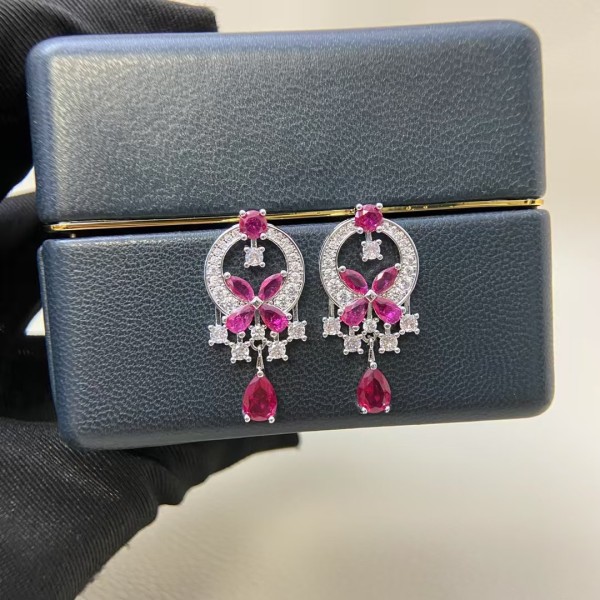 Classic brand graff New colored tassel butterfly earrings Factory Direct Sales with Free Shipping