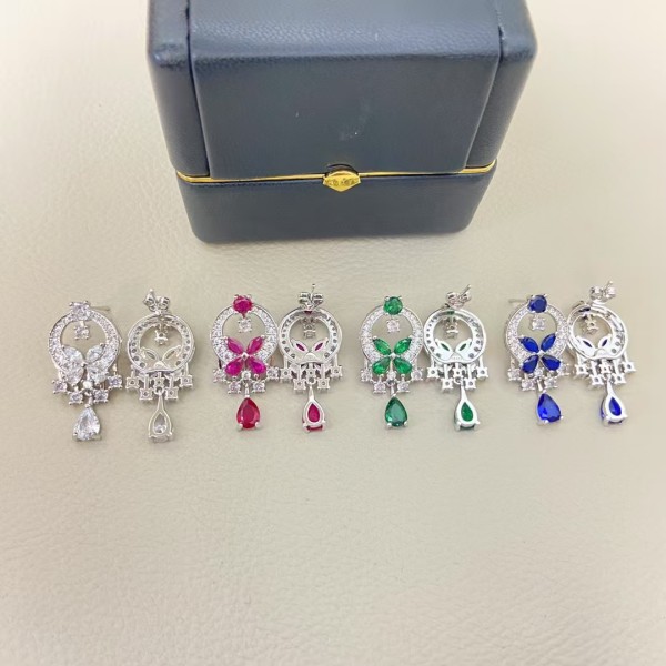 Classic brand graff New colored tassel butterfly earrings Factory Direct Sales with Free Shipping 