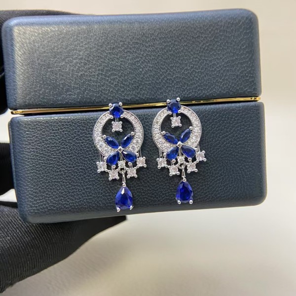 Classic brand graff New colored tassel butterfly earrings Factory Direct Sales with Free Shipping