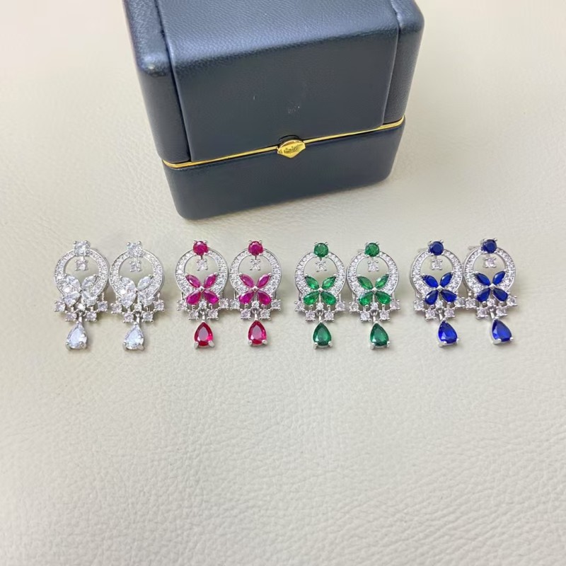 Classic brand graff New colored tassel butterfly earrings Factory Direct Sales with Free Shipping